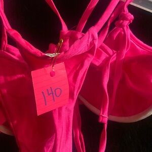 #140 New without tags pink string bikini